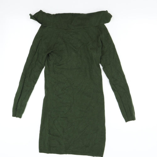 Red London Womens Green   Jumper Dress  Size S  - Heart
