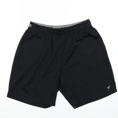Workour Mens Black   Sweat Shorts Size M