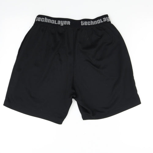 Workour Mens Black   Sweat Shorts Size M