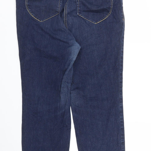 Samoon Womens Blue  Denim Capri Jeans Size 32 in L25 in