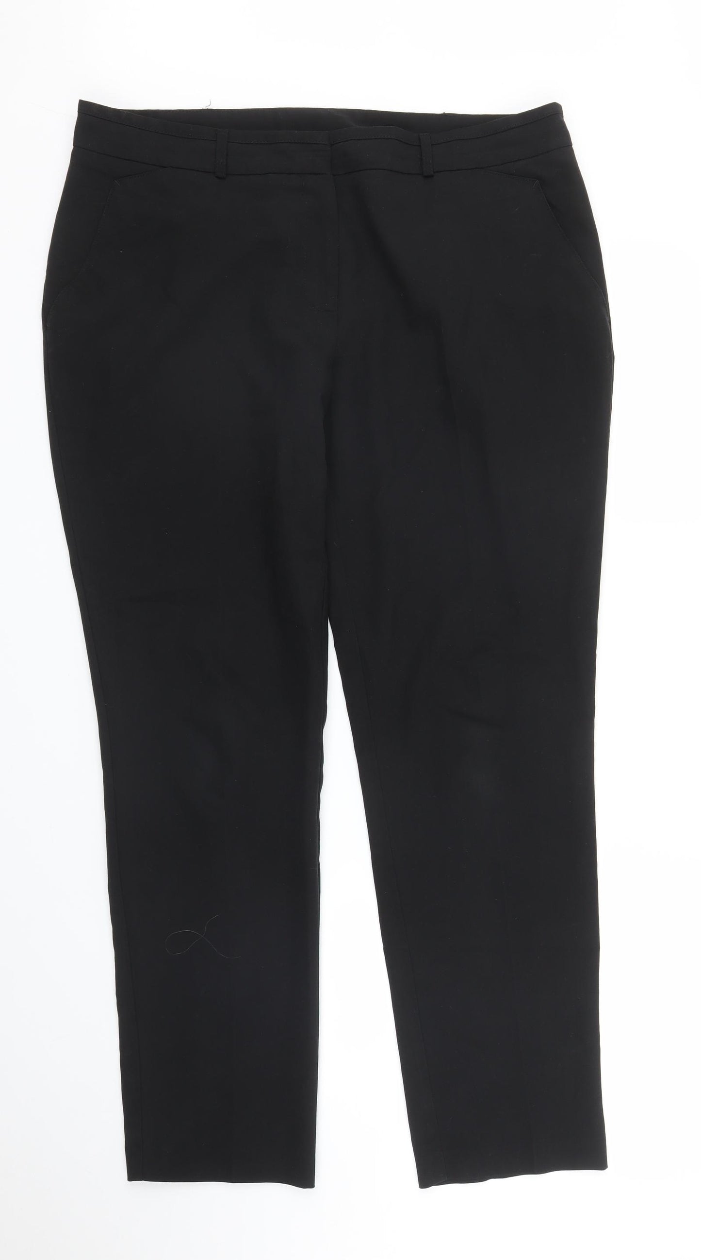 Dorothy Perkins Womens Black   Trousers  Size 14 L26 in