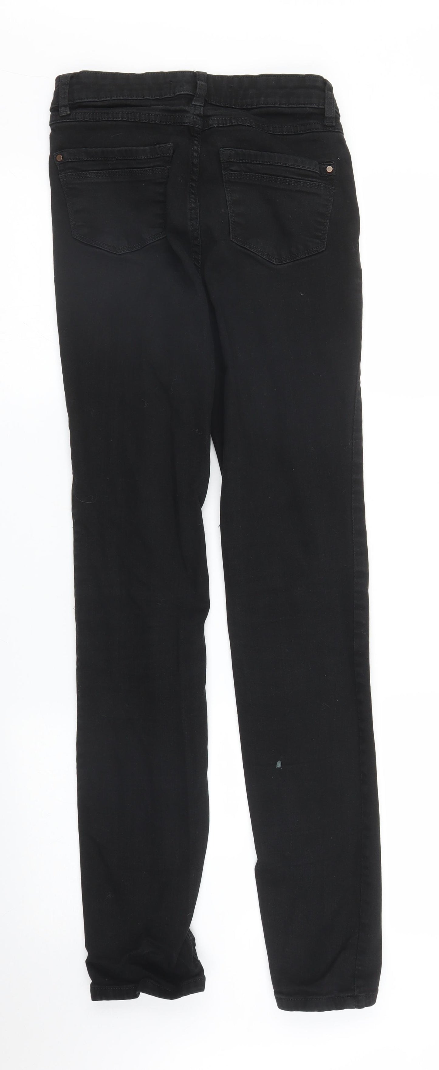 George Womens Black  Denim Skinny Jeans Size 10 L29 in
