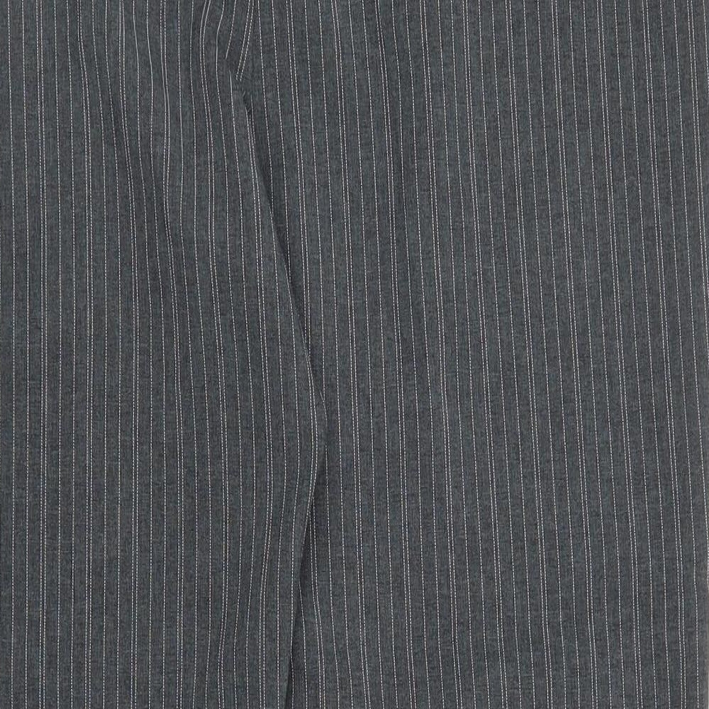 Berkertex Womens Grey Striped  Trousers  Size 14 L29 in
