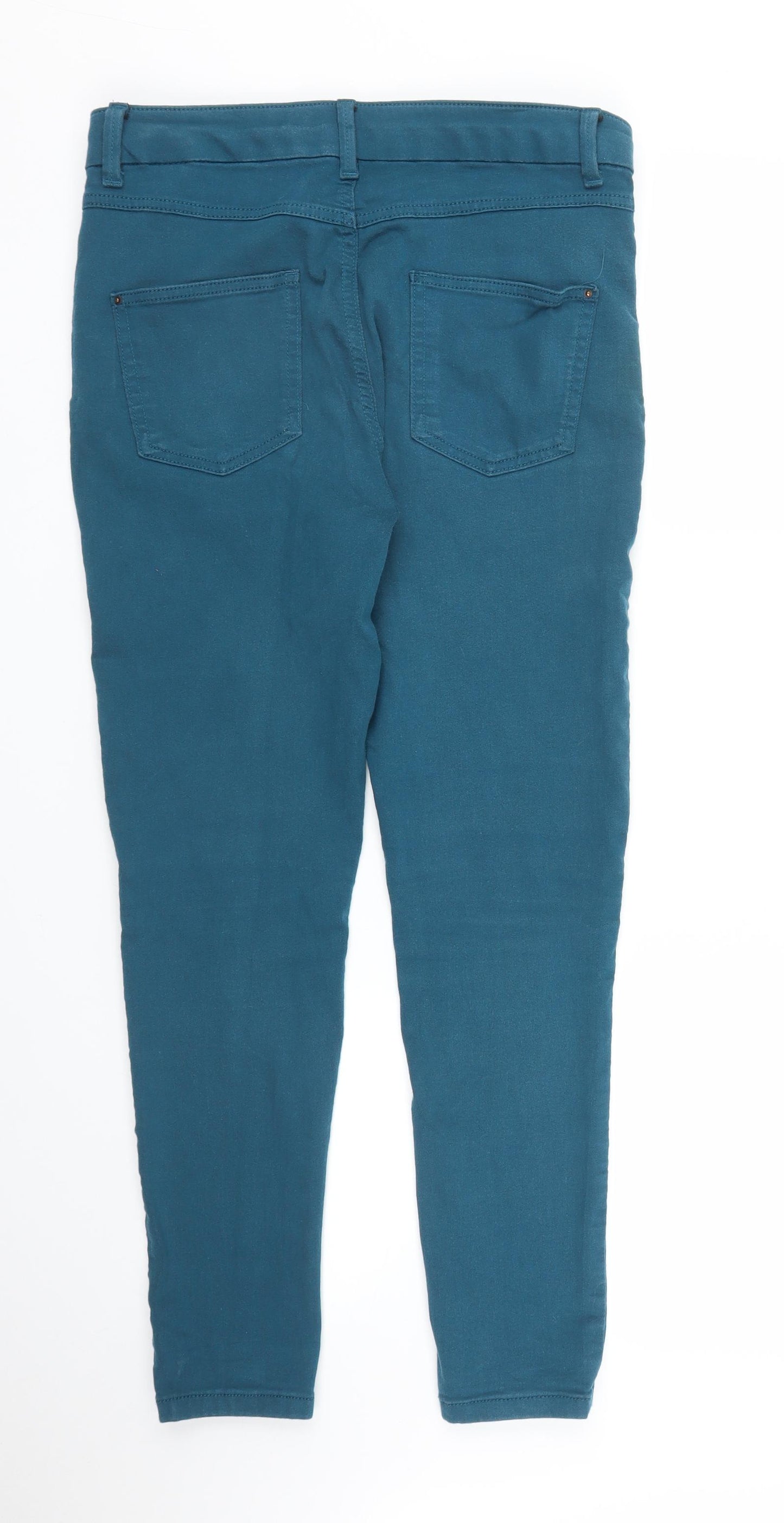 M&S Womens Green  Denim Jegging Jeans Size 12 L26 in