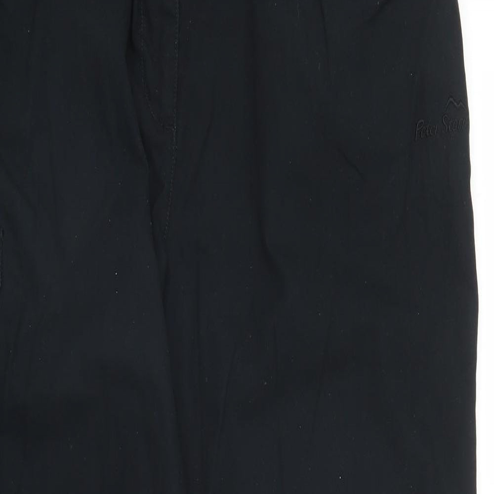 Peter Storm Womens Black   Cargo Trousers Size 16 L28 in