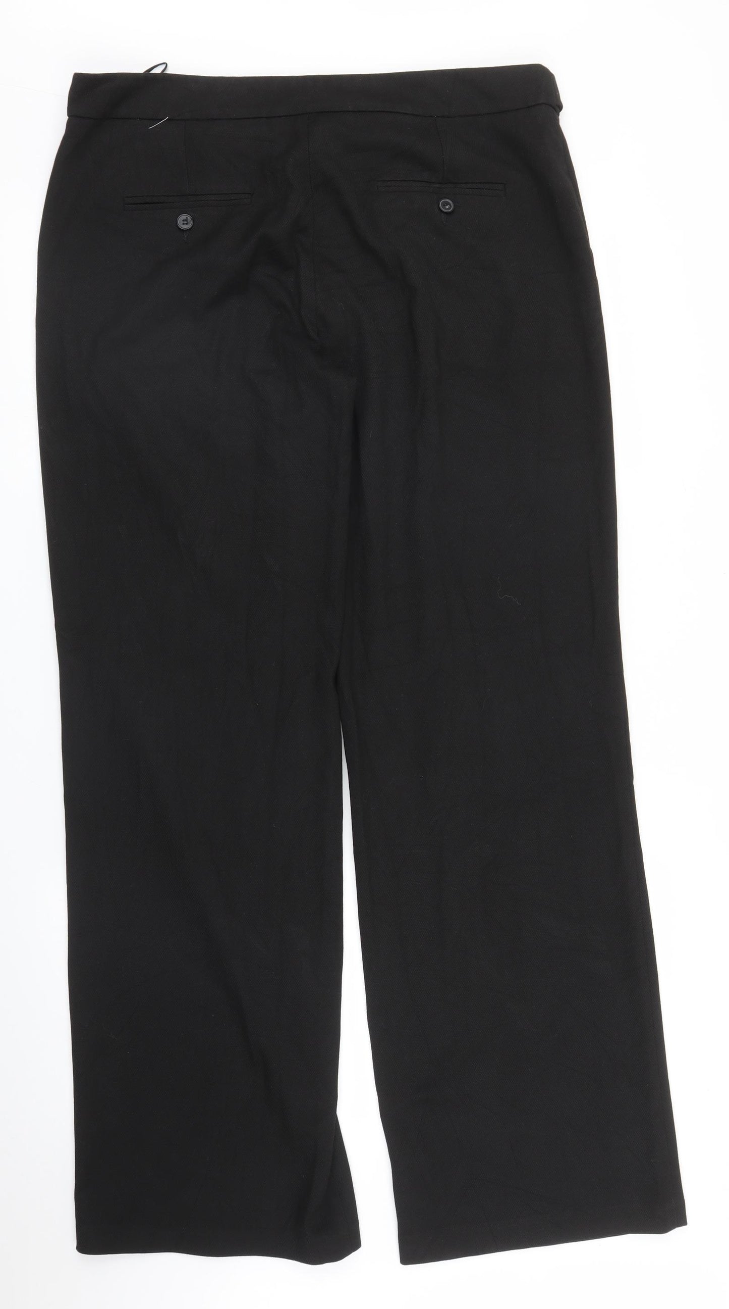 NEXT Womens Black   Trousers  Size 14 L32 in