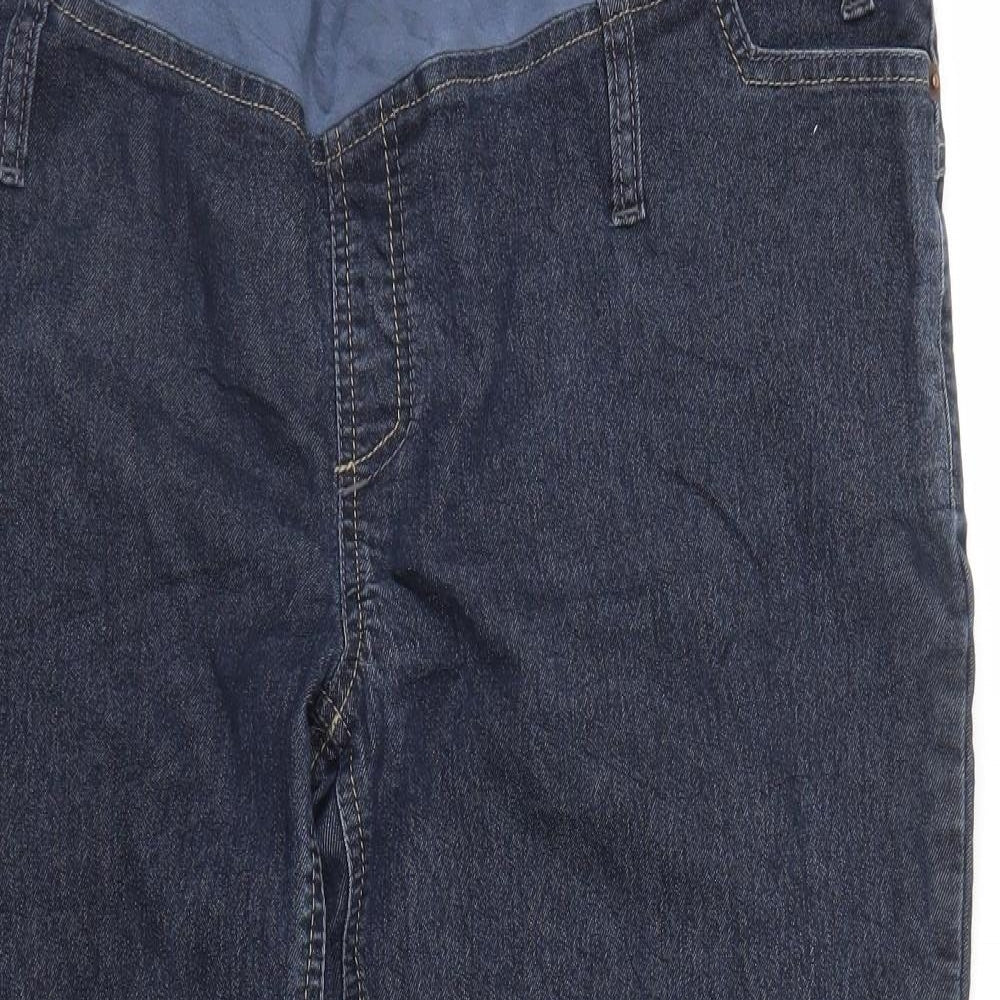 Branco Womens Blue  Denim Straight Jeans Size 4XL L29 in