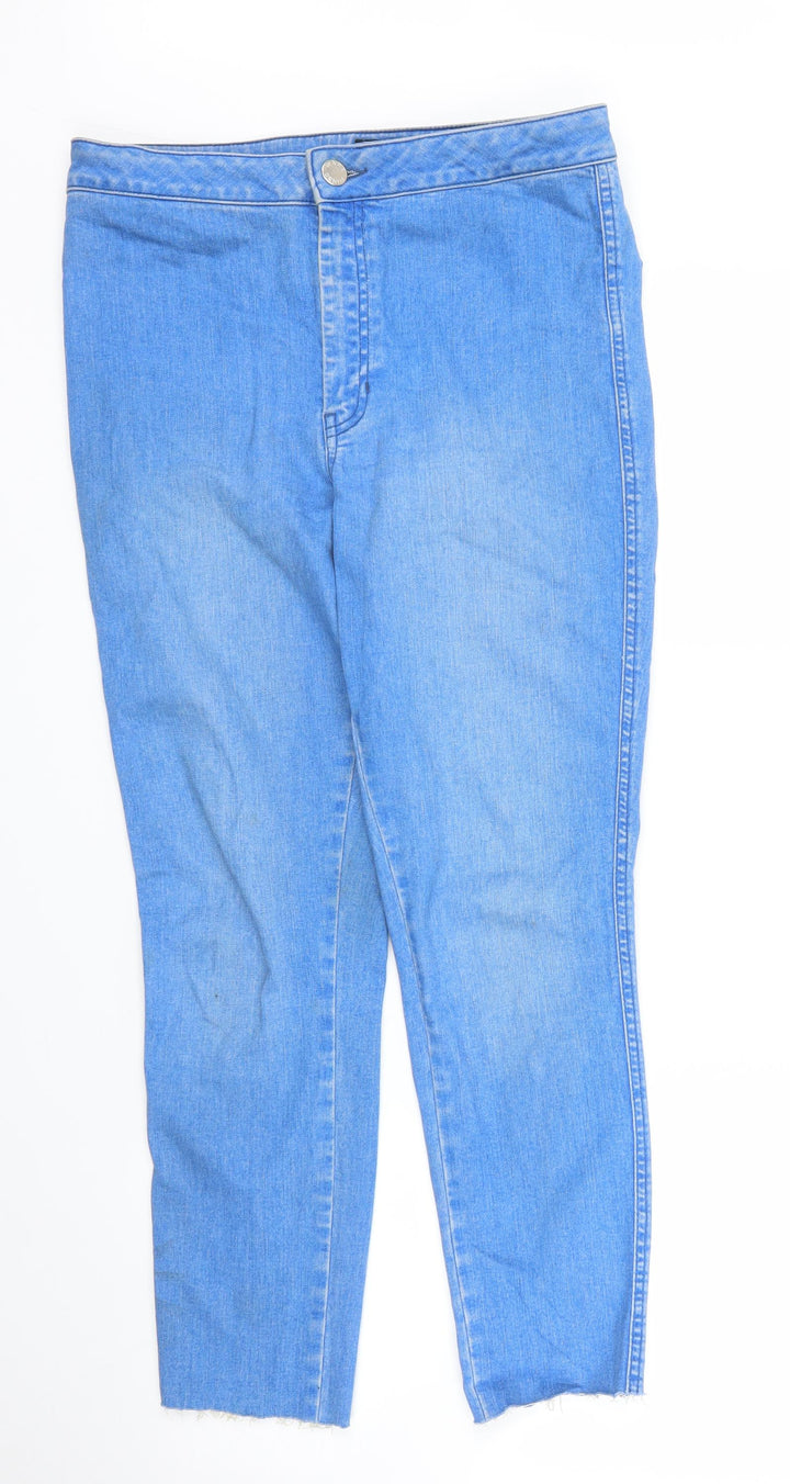 Warehouse Womens Blue  Denim Skinny Jeans Size 14 L27 in