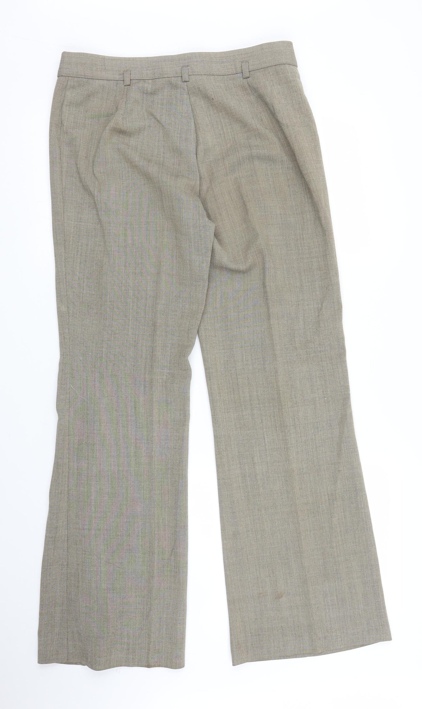 M&S Womens Beige   Trousers  Size 10 L29.5 in