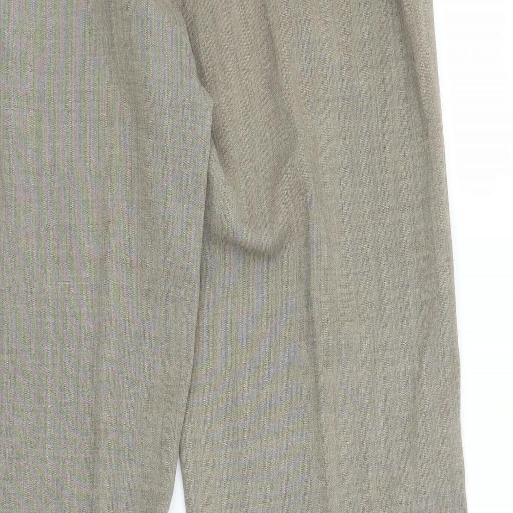 M&S Womens Beige   Trousers  Size 10 L29.5 in