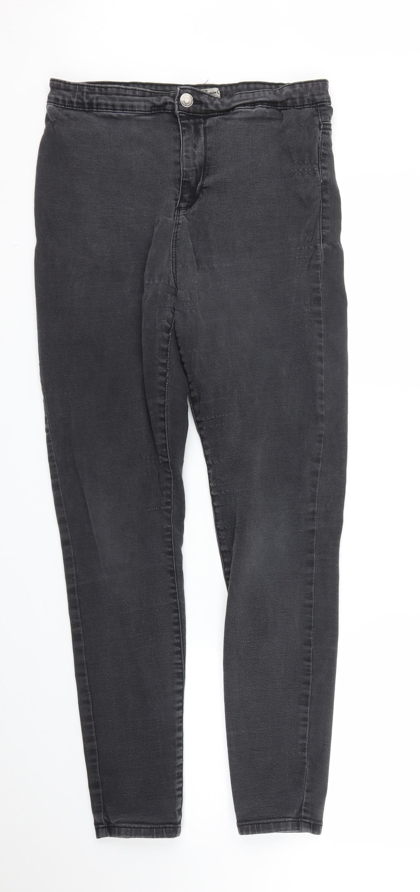 Primark Womens Black  Denim Jegging Jeans Size 14 L28 in