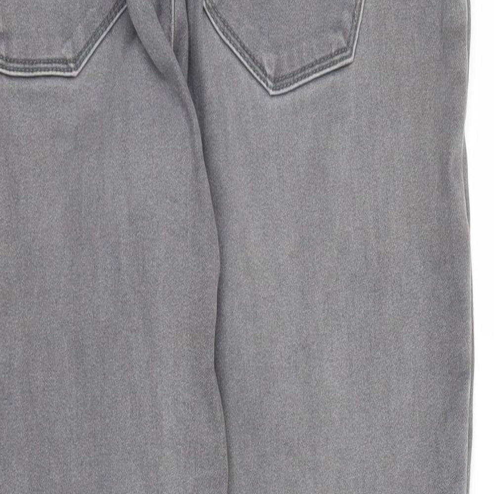 George Womens Grey  Denim Capri Jeans Size 14 L25 in