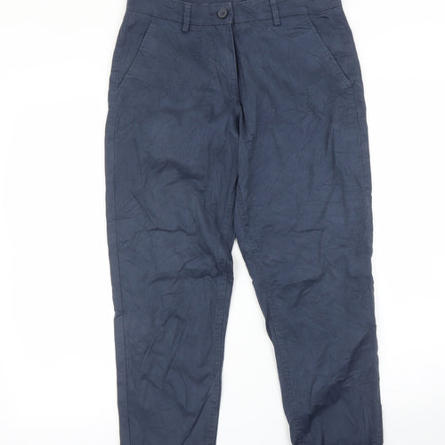Debenhams Womens Blue   Chino Trousers Size 10 L25 in