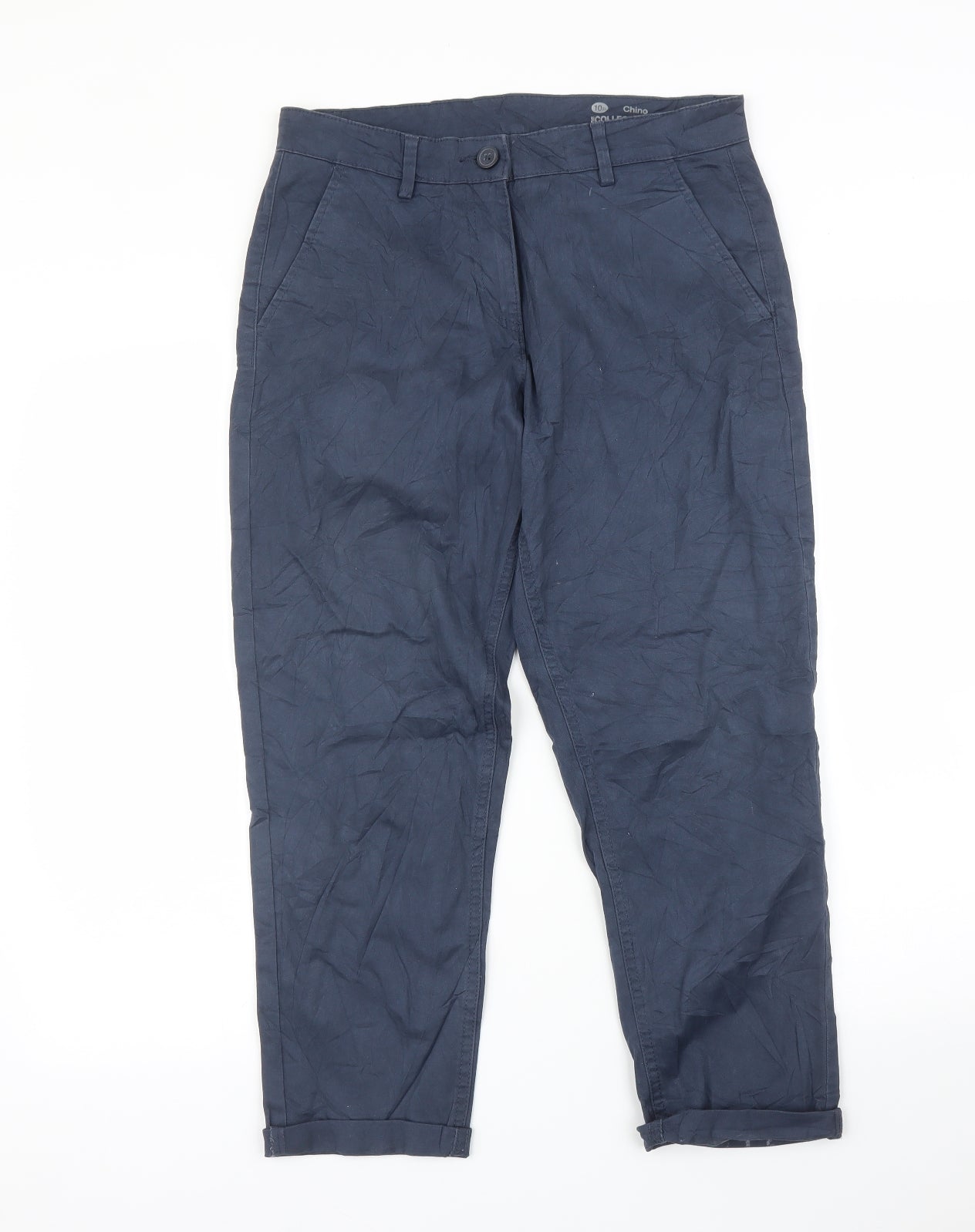 Debenhams Womens Blue   Chino Trousers Size 10 L25 in