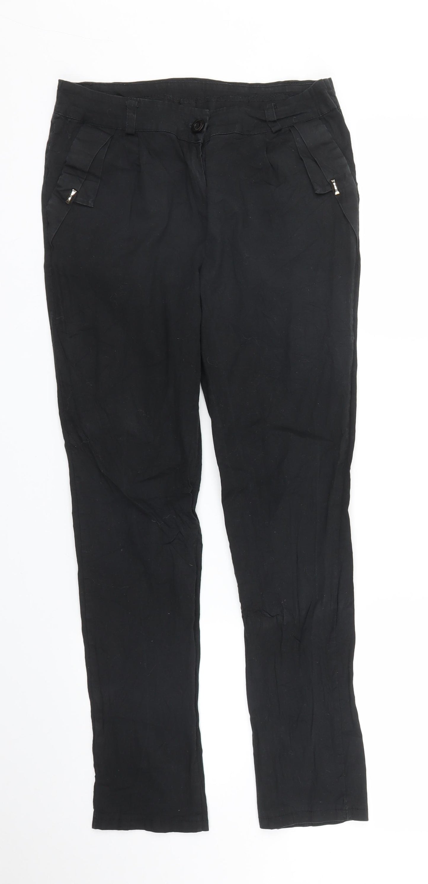 Preworn Womens Black   Capri Trousers Size S L27 in