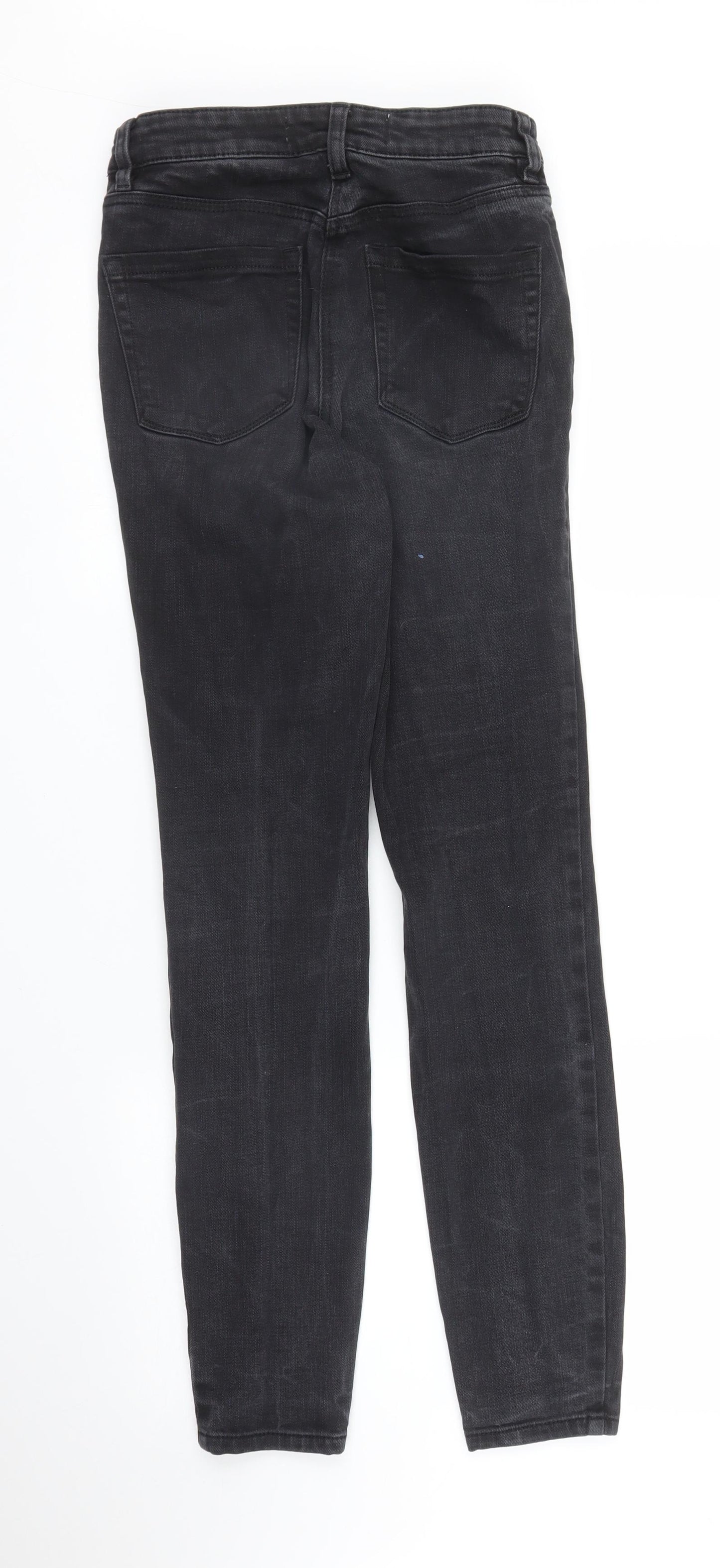 NEXT Womens Black  Denim Skinny Jeans Size 8 L30 in