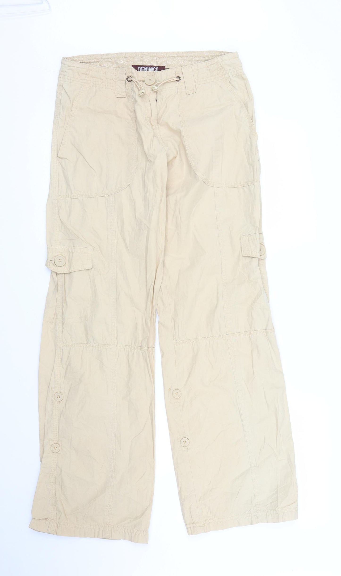 Primark Womens Beige   Cargo Trousers Size 8 L31 in