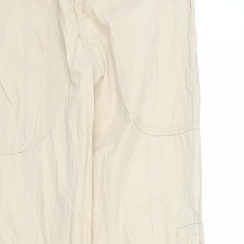 Primark Womens Beige   Cargo Trousers Size 8 L31 in