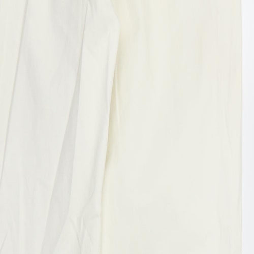 Theory Womens White  Rayon Pedal Pusher Trousers Size 10 L27 in