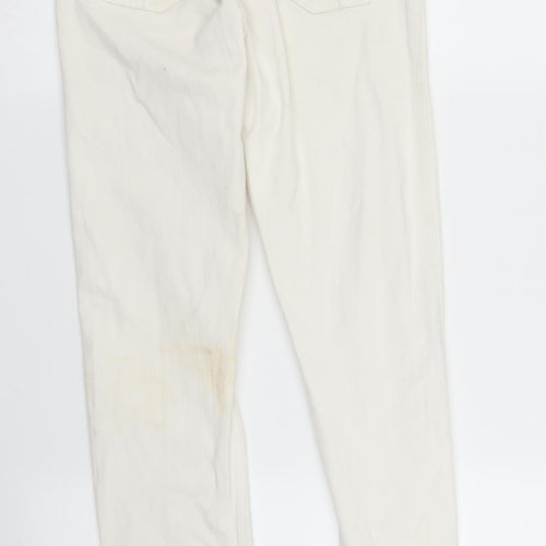 Topshop Womens White  Denim Skinny Jeans Size 26 in L30 in