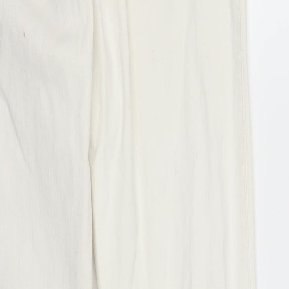 Topshop Womens White  Denim Skinny Jeans Size 26 in L30 in