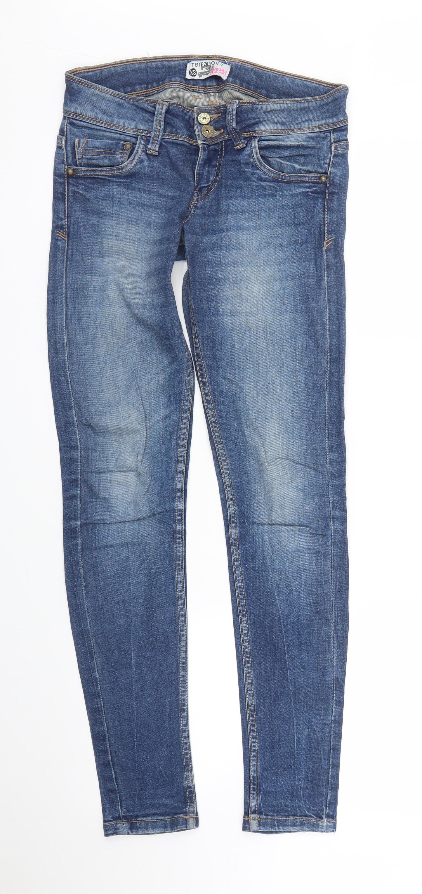 Terranova Womens Blue  Denim Skinny Jeans Size XS L30 in