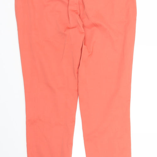 RESERVED Womens Pink   Pedal Pusher Trousers Size 12 L26 in