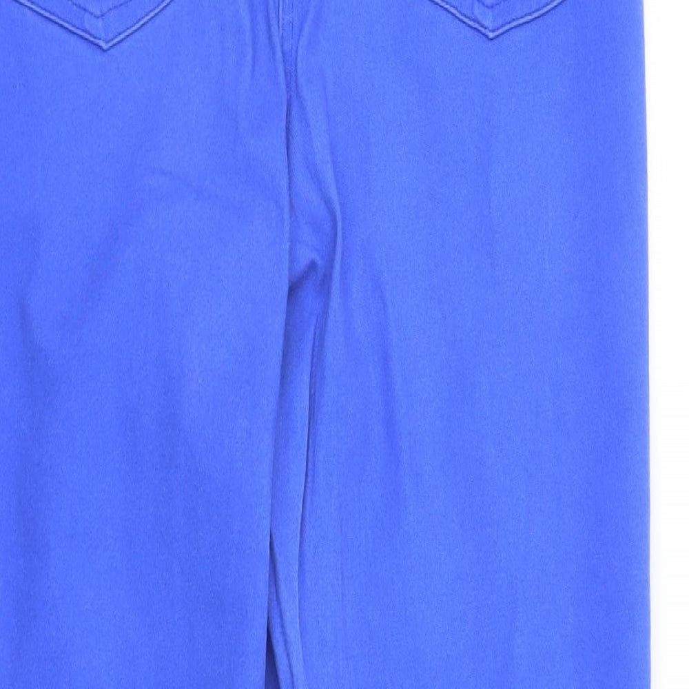 First Avenue Womens Blue  Denim Capri Jeans Size 12 L25 in