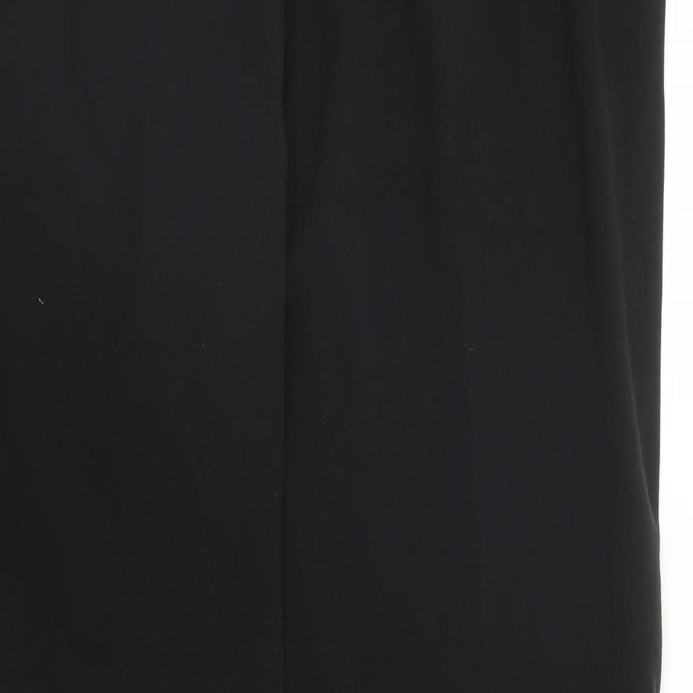 M&Co Womens Black   Pedal Pusher Trousers Size 14 L29 in