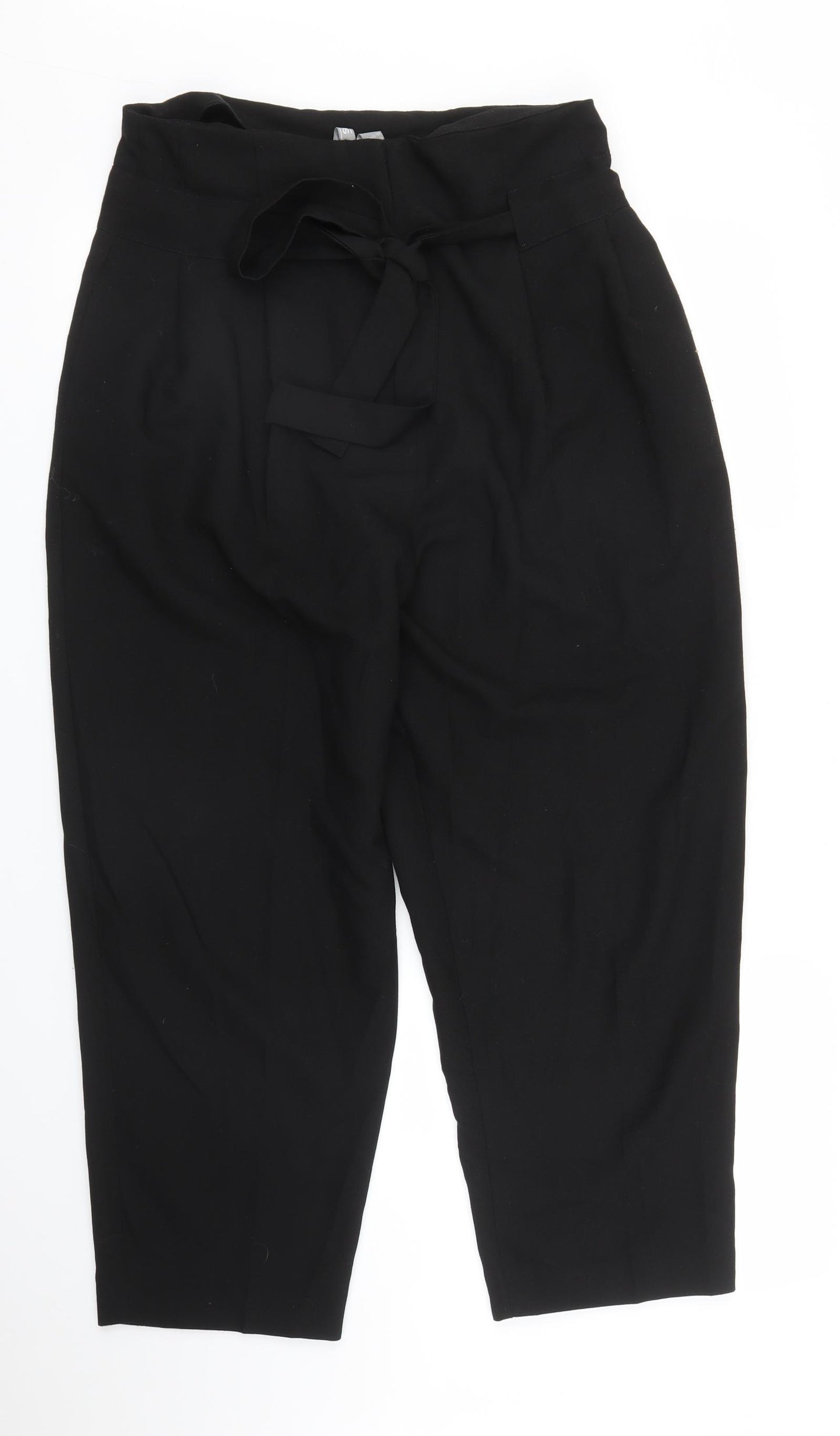 ASOS Womens Black   Pedal Pusher Trousers Size 12 L24 in