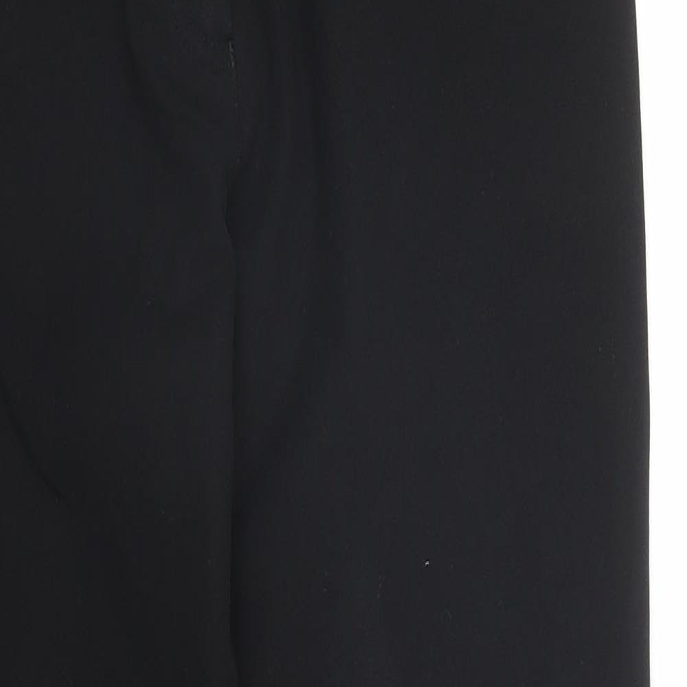 M&S Womens Black   Trousers  Size 8 L28 in