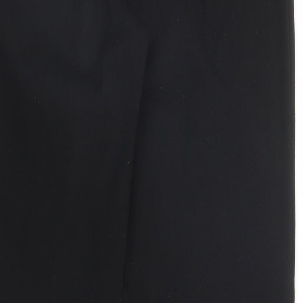 M&S Womens Black   Trousers  Size 8 L28 in