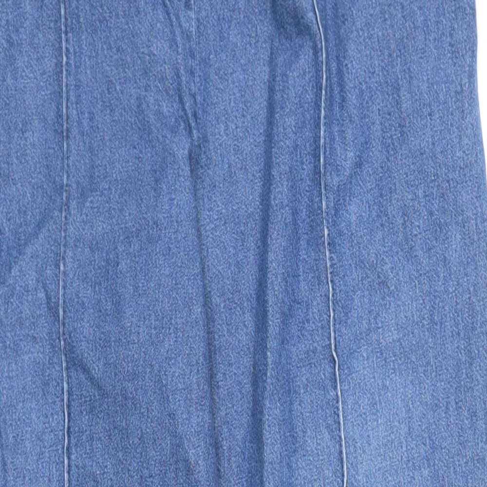 M&S Womens Blue  Denim Capri Jeans Size 14 L28 in