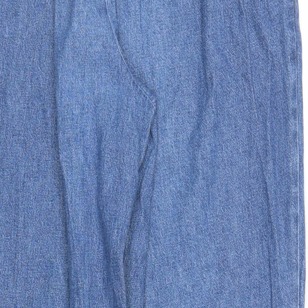 M&S Womens Blue  Denim Capri Jeans Size 14 L28 in