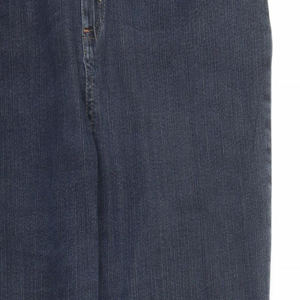 M&S Womens Blue  Denim Bootcut Jeans Size L L27 in