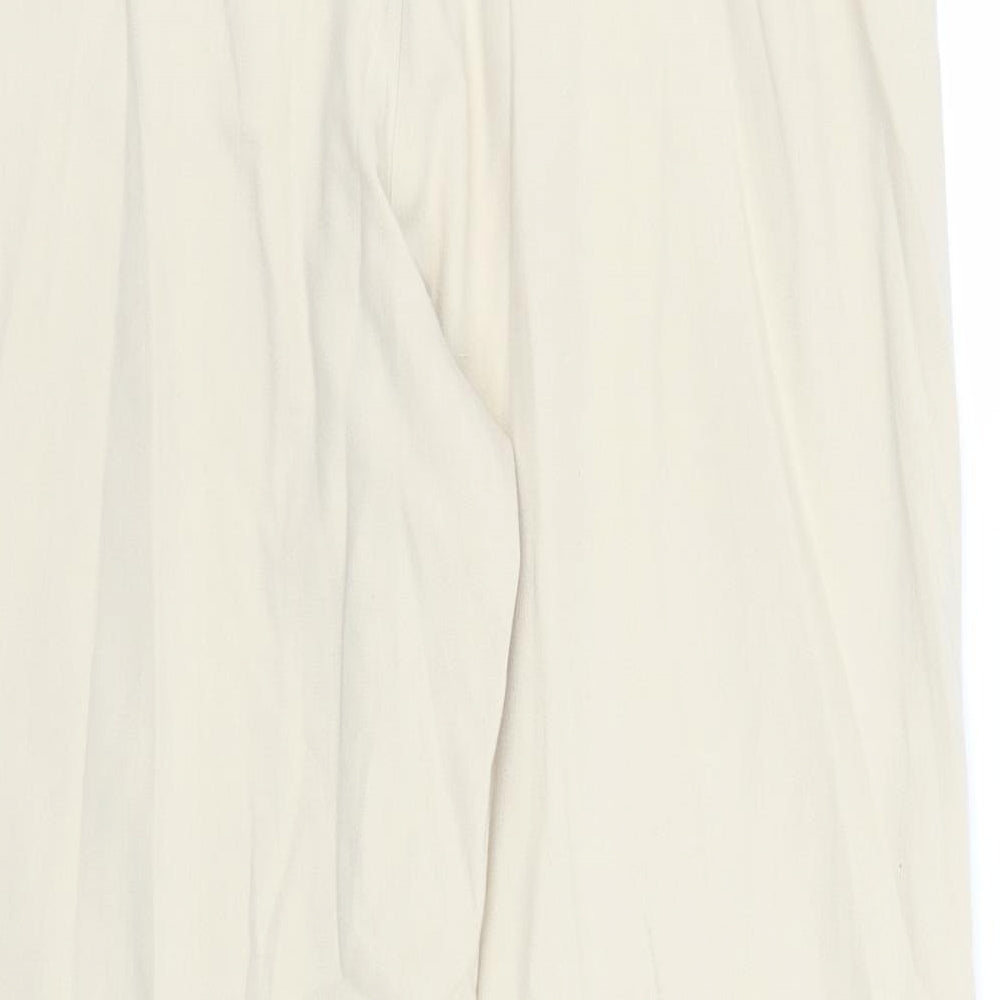 New Look Womens Beige   Pedal Pusher Trousers Size 14 L27 in