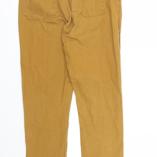 Inextenso Womens Yellow   Chino Trousers Size 8 L27 in