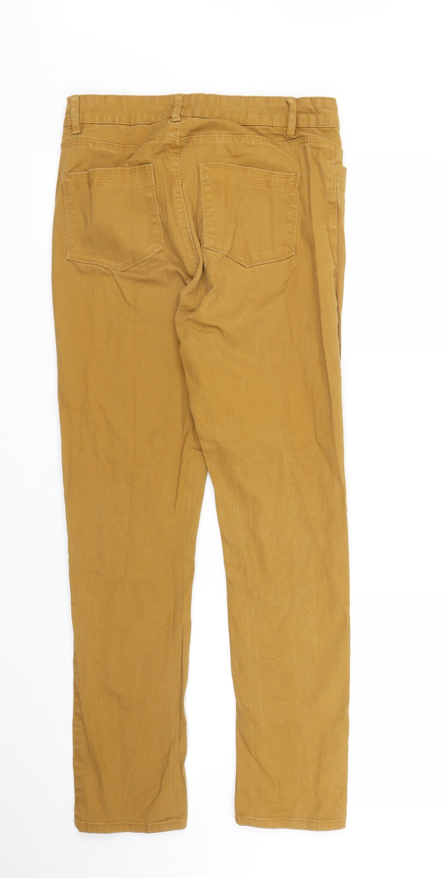 Inextenso Womens Yellow   Chino Trousers Size 8 L27 in