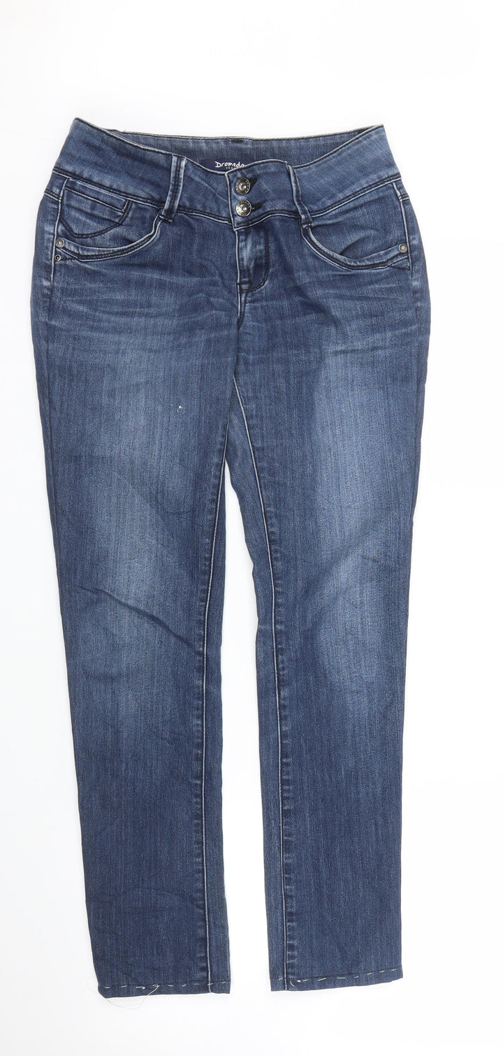 Dromedar Womens Blue Denim Straight Jeans Size 27 in L28 in