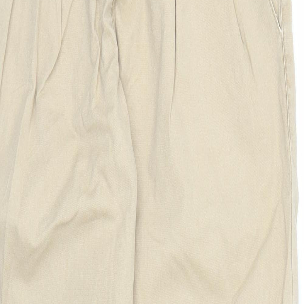 Topshop Womens Beige   Carrot Trousers Size 4 L27 in
