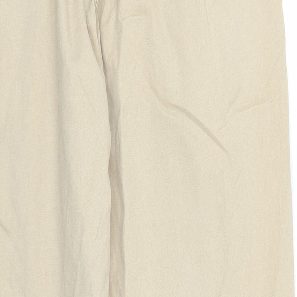 Topshop Womens Beige   Carrot Trousers Size 4 L27 in