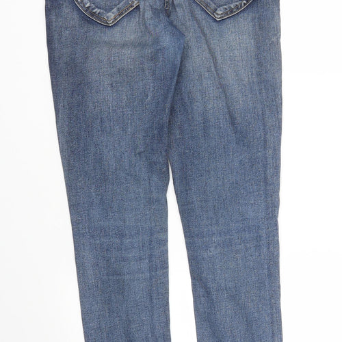 24/7 Authentic Denim Womens Blue  Denim Skinny Jeans Size 10 L27 in