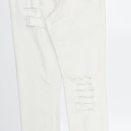 NEXT Womens White  Denim Skinny Jeans Size 12 L27 in