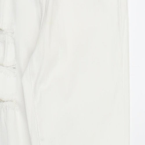 NEXT Womens White  Denim Skinny Jeans Size 12 L27 in