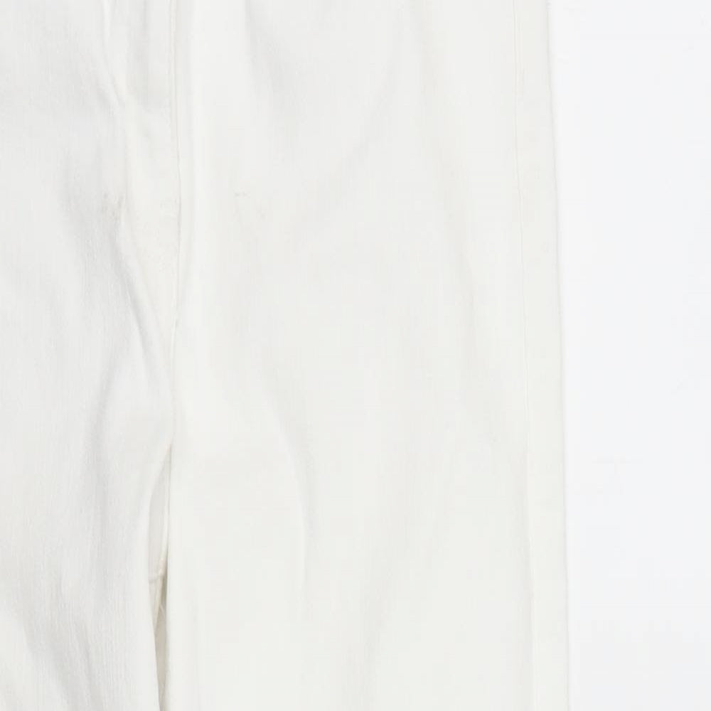 NEXT Womens White  Denim Cropped Jeans Size 10 L26 in