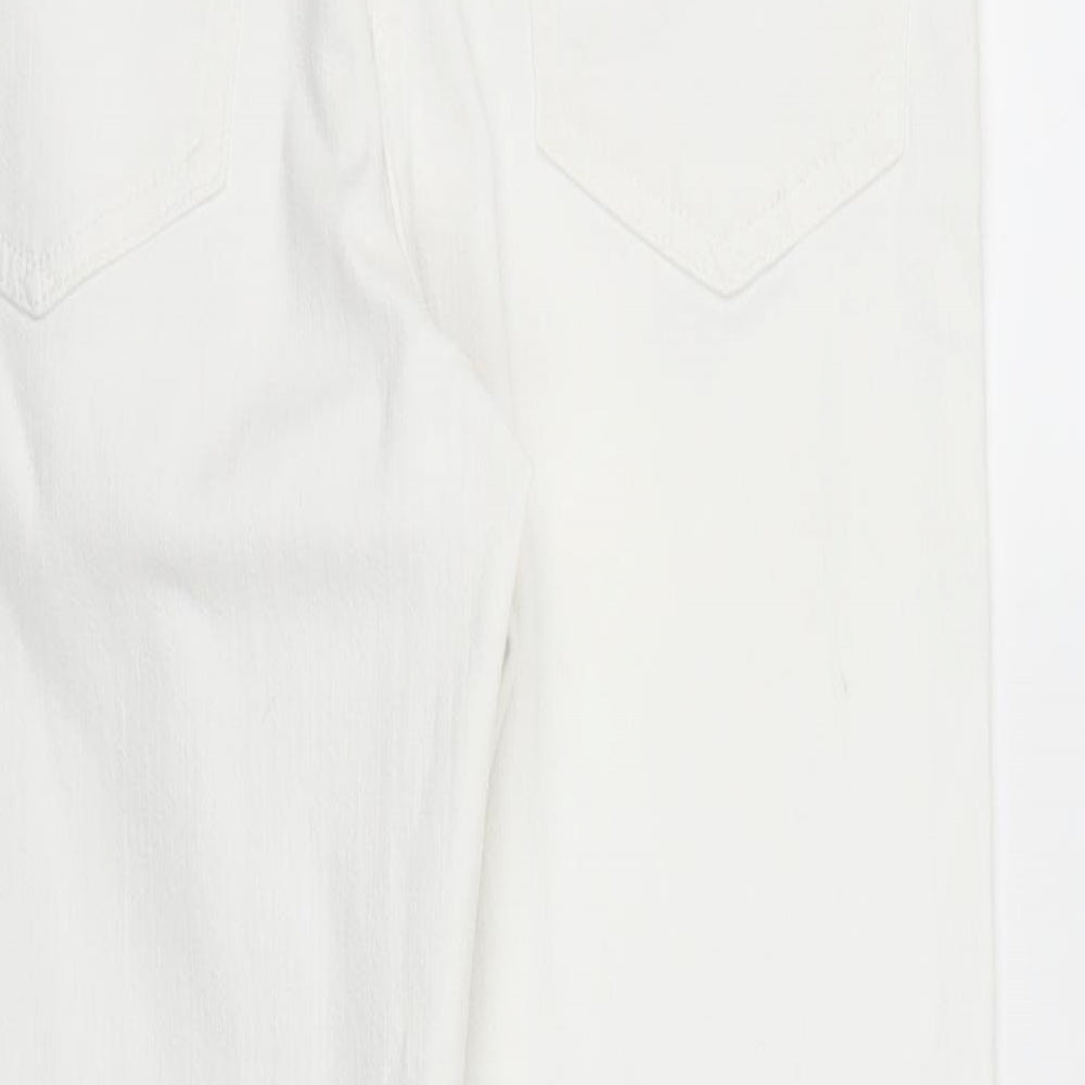 NEXT Womens White  Denim Cropped Jeans Size 10 L26 in