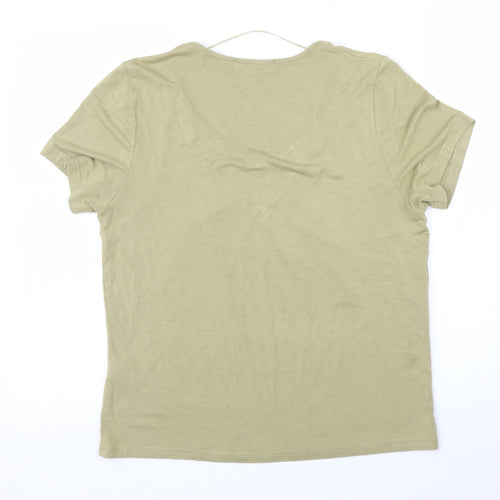 Klass Womens Green   Basic T-Shirt Size M