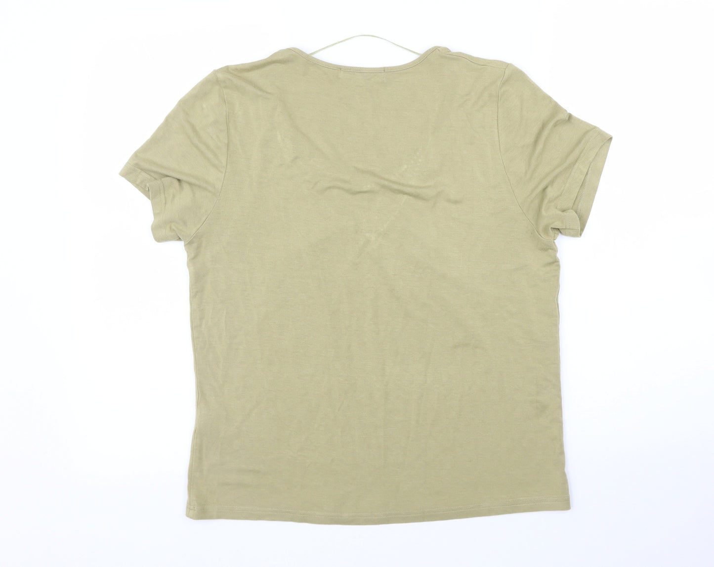 Klass Womens Green   Basic T-Shirt Size M