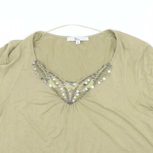 Klass Womens Green   Basic T-Shirt Size M