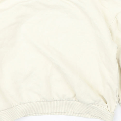 Nutmeg Girls Beige Floral  Pullover Jumper Size 4 Years